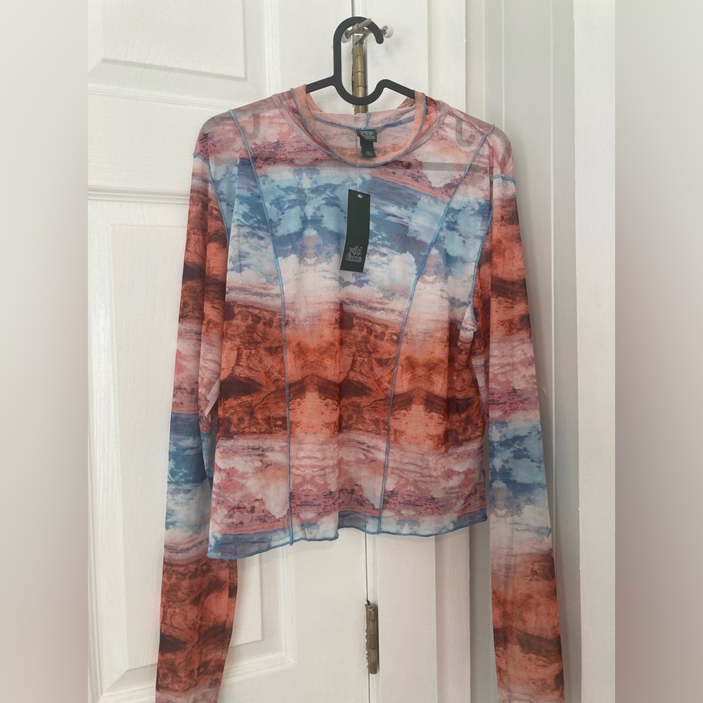 Wild Fable Mesh Top NWT XXL